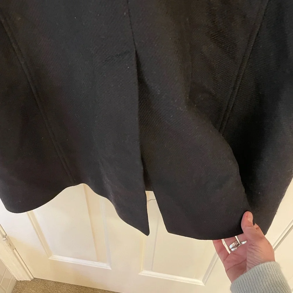 Zara Manteco wool blend black coat Large - Picture 9 of 10
